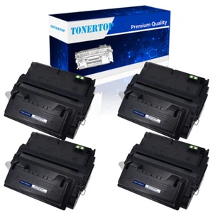 Pack 4 Toner Q5942X 42X Noir pour HP LASERJET 4250 4350 4240 4250n 4350n 4350dtn - Photo 1/12