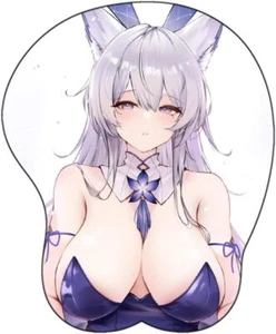 Anime Mouse pad Azur Lane Shinano Anime Design 3D Ergonomic Mouse Pad with Wrist - Picture 1 of 38
