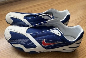 Fußball Fußball Nike Zoom Track & Field Stollen Größe 12,5 neu blau & weiß - Bild 1 von 5