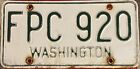 Hard To Get 1965, 1966, 1967 Washington Passenger Vehicle License Plate Single