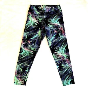 Fitness Fox GIRLS Large Activewear Leggings/capris, Tropical Print - Picture 1 of 5
