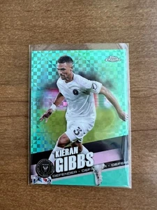 2022 Topps Chrome MLS KIERAN GIBBS Aqua X-Fractor 92/299 #185 Miami Refractor - Picture 1 of 2