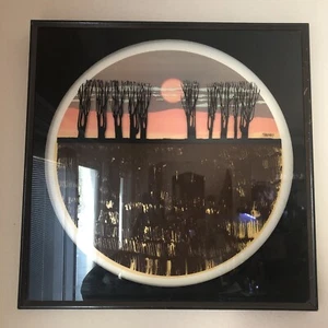 THE VIRGIL THRASHER SERIES BY LUCID LINES GLASS WORK IN FRAME - TEN TREES - Picture 1 of 10