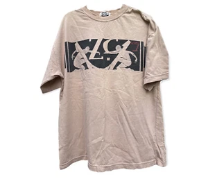 Z-Cavaricci T-shirt Size L Vintage 80s/90s Khaki Tan Beige Shirt Z CAVARICCI - Picture 1 of 7