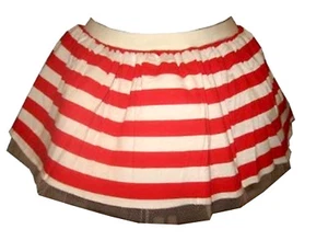 Niña/Mujer Rojo y Blanco Rayas Falda Tutú Disfraz Rayas - Imagen 1 de 3