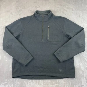 REI Co-op Sweater Men XL Gray Olancha Pass Fleece 1/2 Zip Outdoor Hike Relaxed - Picture 1 of 13