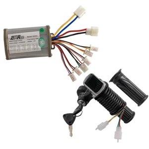Throttle Grips Brush 36V 800W Speed Controller For Motorcycle E-Bike Scooter ATV - Picture 1 of 11