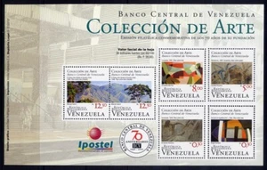 Venezuela 2010 Kleinbogen Bank Gemälde Paintings Kunst Postfrisch MNH - Bild 1 von 1
