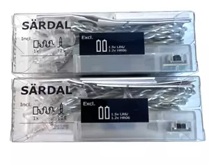 IKEA SARDAL 12x Clear LED White String Lights Battery Lighting -2 NIB 1 Used - Picture 1 of 7