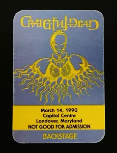 Grateful Dead Backstage Pass Capital Centre Maryland Spring 90 3/14/90 3/14/1990 - Picture 1 of 12