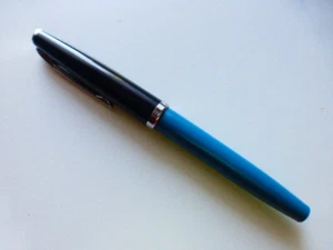 Original Geha Patronenfüller schwarz/blau mit Großraumpatrone GEBRAUCHT - Bild 1 von 2