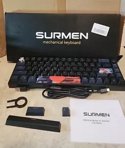 Surmen GT68 Mechanical Gaming Keyboard RGB Backlit Hot Swappable keys - Picture 1 of 3