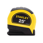Stanley STHT30825 Plastic/Rubber Black/Yellow Tape Measure 25 L ft. x 1 W in.