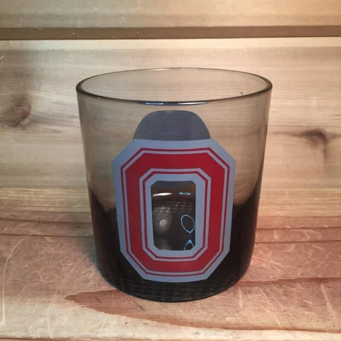 Ohio State University    Buckeyes    Smokey Glass   Tumbler   Lowball   College Cover