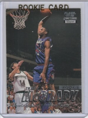 TRACY McGRADY RC Fleer Traditions CRYSTAL RARE $$ ROOKIE CARD Basketball 1997/98 - Image 1 of 2