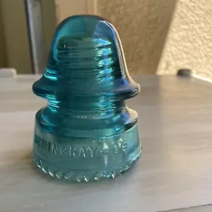 TEAL BLUE HEMINGRAY NO 19 GLASS INSULATOR. - Picture 1 of 4