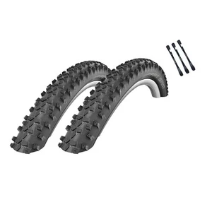 2x neumáticos de bicicleta Schwalbe Smart Sam 26" 57-559 manguera a elegir con elevador de neumáticos - Imagen 1 de 15
