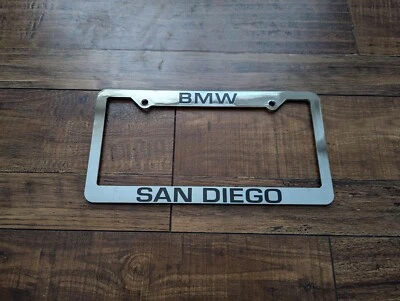 NEW BMW San Diego California Plastic Chrome License Plate Frame - Image 1 of 2