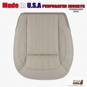 2016 Mercedes Benz GLE350d Passenger Side Bottom Perforated Vinyl Seat Cover Tan - Picture 1 of 7