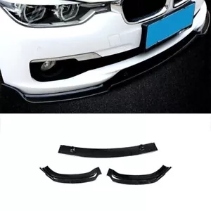 Carbon Fiber Fits For BMW 3-Series F30 2013-2019 Front Bumper Lip Chin Spoiler - Picture 1 of 3