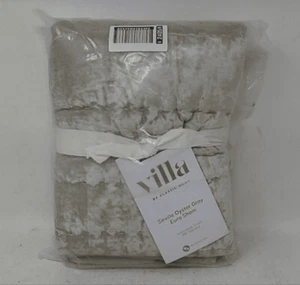 Seville Oyster Velvet Euro Sham Bedding by Classic Home Villa  26 x 26 NEW - Picture 1 of 4