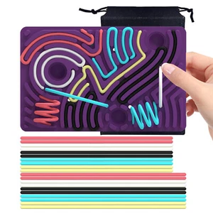 Tavola Attività Sensoriale Silicone Autismo ADHD Giocattoli per Bambini Sollievo Stress Giocattoli - Foto 1 di 9