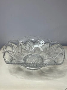 EAPG Bryce Coarse Zig Zag Bowl Round Flared Edge Embossed Diamond Design c.1905 - Picture 1 of 10