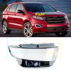 Right Side Headlight Cover Clear Pc+Sealant Glue For Ford Edge 2015-2019 - Picture 1 of 9