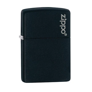 Zippo Lighter Classic Black Matte Zippo Logo Windproof Flame Refillable Fuel - Picture 1 of 5