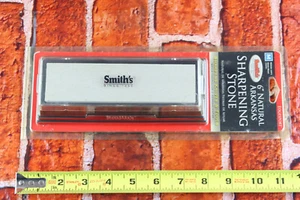 Smith's 6" Natural Arkansas Sharpening Stone Medium 600 For Knives & Tools MBS6 - Picture 1 of 7