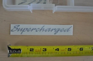 SALEEN SUPERCHARGED BLACK decal oem orig - Picture 1 of 1
