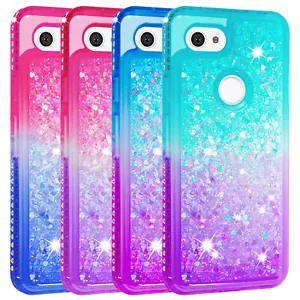 Für Google Pixel 3/3 XL Lite/3a Handyhülle Glitzer Diamanten Flüssig Treibsand - Bild 1 von 36