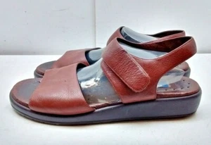Easy Spirit Anti Gravity Brown Leather Slingback Sandal Casual Women Shoes 9N 40 - Picture 1 of 7
