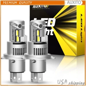 2x H4 9003 HB2 2-Side LED Headlight Kit High Low Beam Q16 Bulb 6000K Super White - Picture 1 of 12