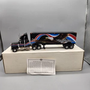 Harley-Davidson Kenworth 18-Wheeler Die-Cast Truck Tractor Trailer Eagle Black - Picture 1 of 7