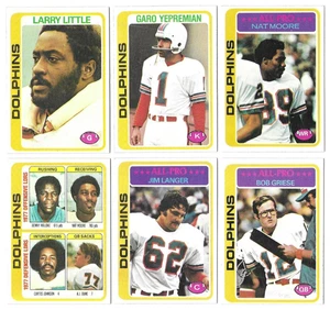 1978 TOPPS MIAMI DOLPHINS COMPLETE FOOTBALL CARDS TEAM SET! HOF! STARS! - Picture 1 of 3