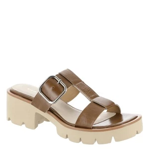 ALL BLACK Buckle Lugg Mule Women's Sandal - Picture 1 of 12