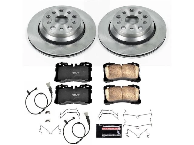 Kit de pastillas de freno trasero y rotor para 07-09 Lexus LS460 base tracción trasera L GW64D5 Foto 1 de 1