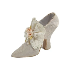 1999 Miniatur Schuh Putting On The Ritz FS102 Popular Imports Lace & Pearls - Bild 1 von 9