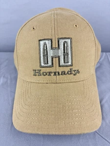 Hornady bestickte Munition Baseballkappe Druckknopflasche Mütze hellbraun verstellbar neu ohne Etikett - Bild 1 von 7