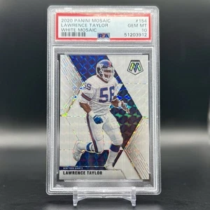 Lawrence Taylor 2020 Panini Mosaic White SSP /25 PSA 10 GIANTS Low Pop HOF - Bild 1 von 3