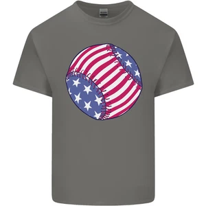 Baseball USA Stars and Stripes American Flag Kinder T-Shirt Kinder - Bild 1 von 25