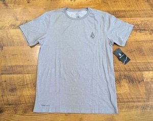 Volcom Men's Stone Tech Short Sleeve Tee Heather Grey Size Medium - Picture 1 of 8