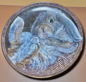 1997 Footloose Collector Plate Bunny Tales Vivi Crandall Rabbit Bradford - Bild 1 von 5