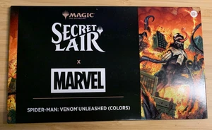 MTG Secret Lair x Spider-Man: Venom Unleashed (Colors) REGULAR - Sealed 🇺🇸 - Picture 1 of 3