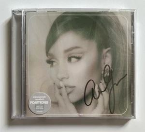 Ariana Grande Positions SIGNED CD Sealed RARE FULL NAME AUTOGRAPH New RARE PROOF - Picture 1 of 5