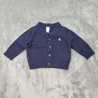 Cárdigan Suéter Baby Gap Preppy Pascua Ocasión Especial Vacaciones Azul 6-12 meses Foto 1 de 4