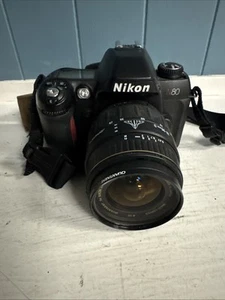 Nikon N80 w/Nikkor 28-80mm F3.3-5.6G AF Lens, 35mm SLR Film Camera UNTESTED - Picture 1 of 7