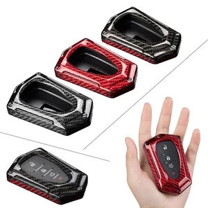 Carbon Fiber Key Fob Case Cover For Chevrolet Camaro Cruze Malibu XL Trax - Foto 1 di 28