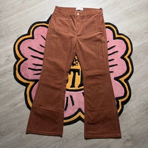 Pantalones de pana Gap años 70 acampanados tiro alto talla 31 marrón - Imagen 1 de 8